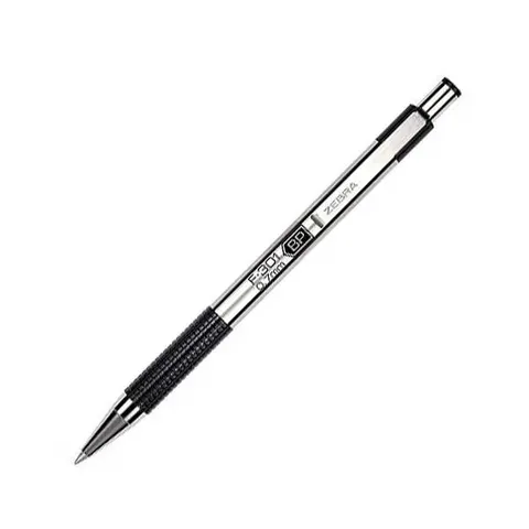 Zebra Ballpoint F-301, metal, 0.7 mm, negru