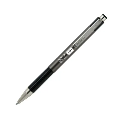 Zebra Pix cu bilă F-301A, aluminiu, 0.7 mm, gri