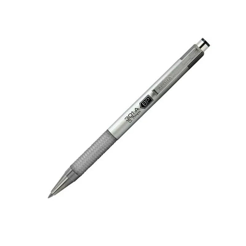 Pix cu bilă Zebra F-301A, aluminiu, 0.7 mm, argintiu