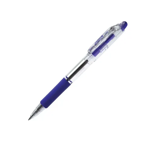 Pix cu bilă Zebra Jimnie, 0.7 mm, transparent, albastru