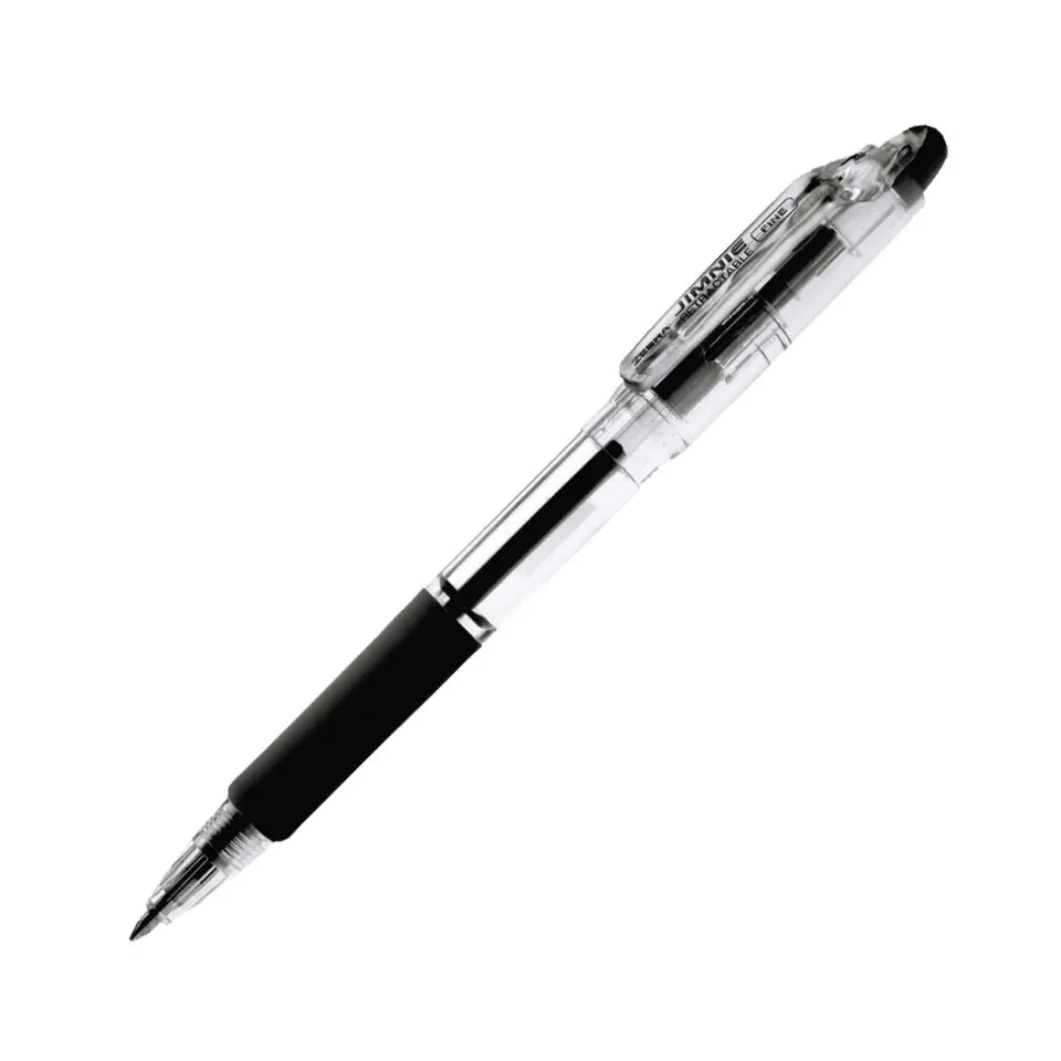 Zebra Pix cu bilă Jimnie, 0.7 mm, transparent, negru