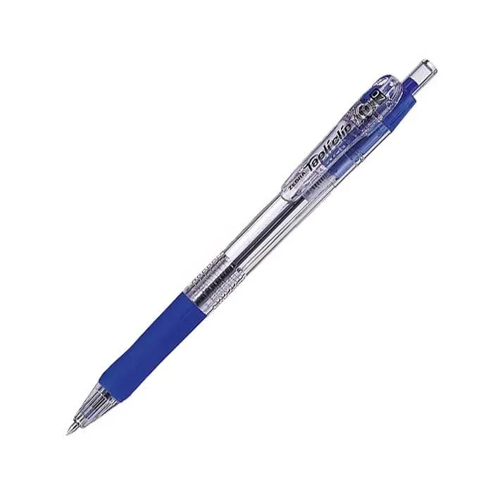 Zebra Pix Tapli Clip, transparent, 0.7 mm, albastru