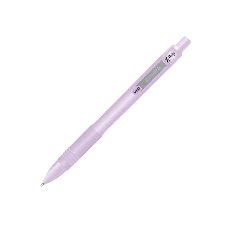 Pix cu bilă Zebra Z-Grip Pastel, 1.0 mm, mov