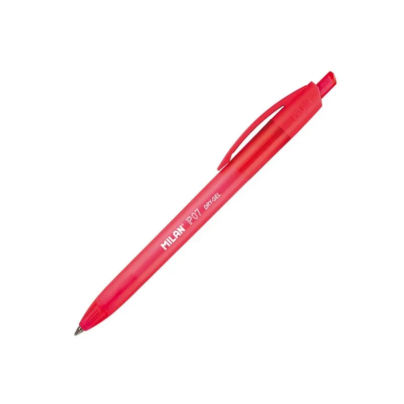 Milan Roller cu gel P07, automat, 0.7 mm, roșu