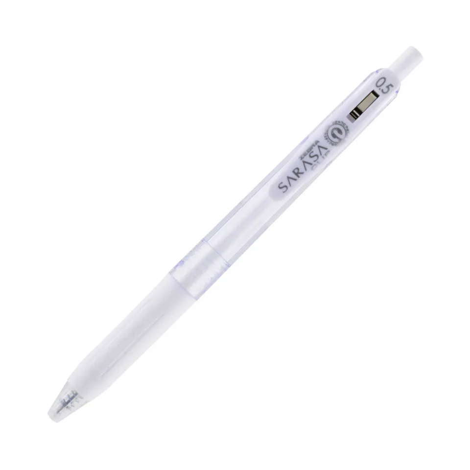 Zebra Gel Roller Sarasa Clip Milk, retractabil, 0.5 mm, alb lăptos