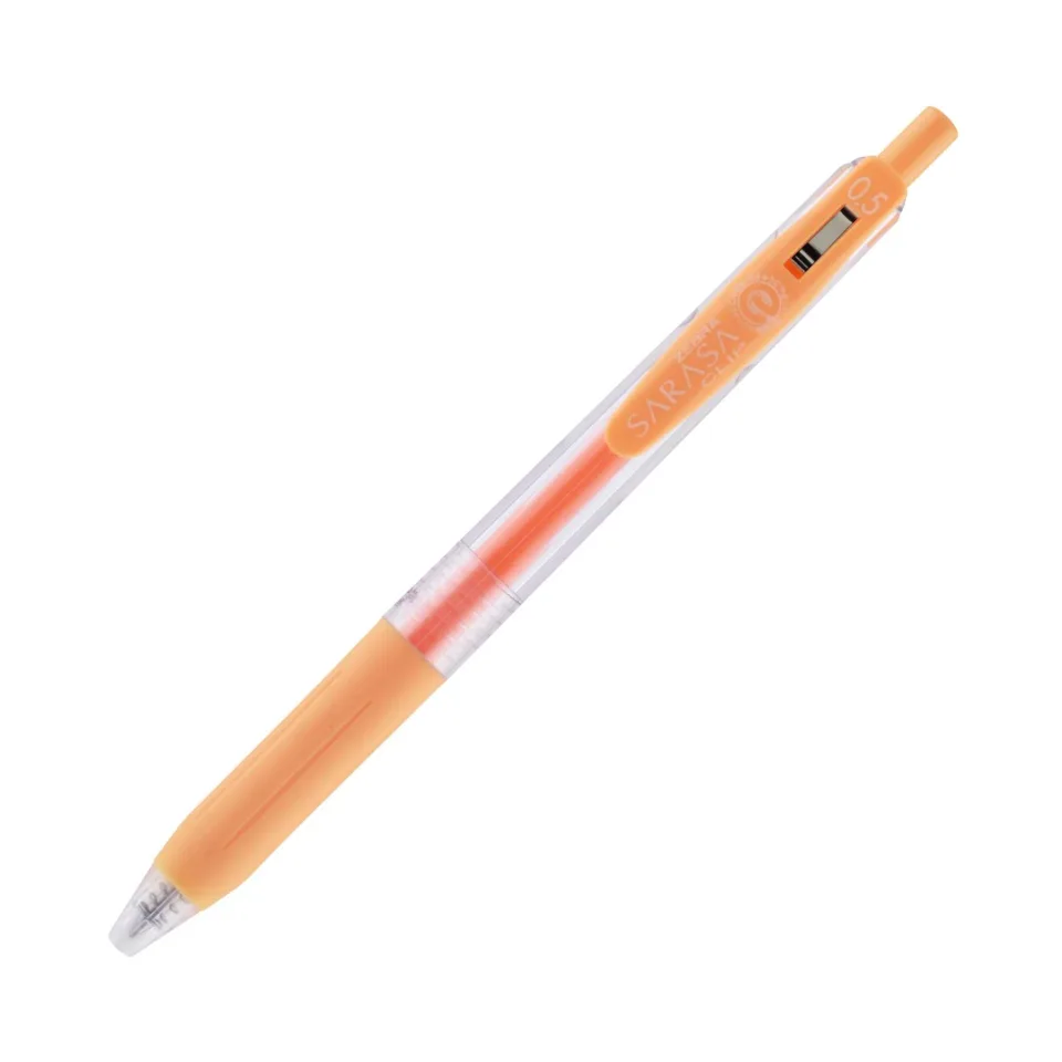 Zebra Gel roller Sarasa Clip Milk, retractabil, 0.5 mm, portocaliu lăptos