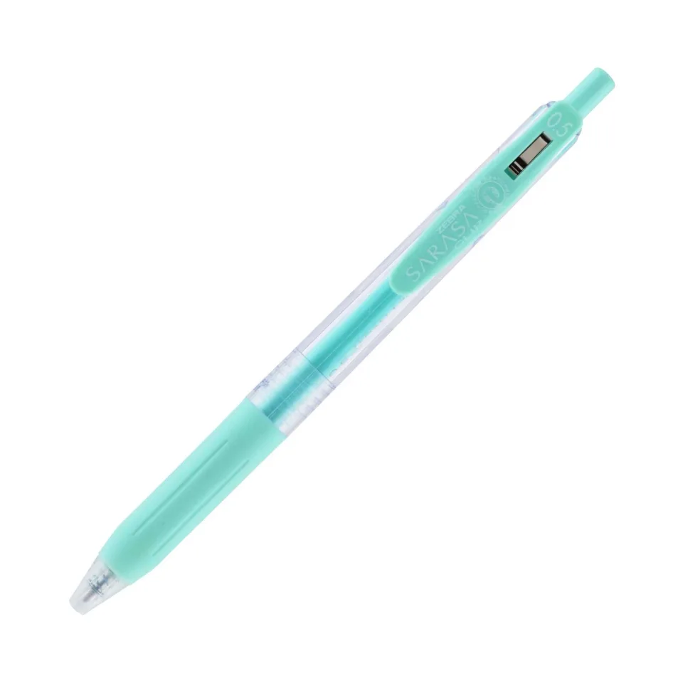 Zebra Roller cu gel Sarasa Clip Milk, 0.5 mm, verde deschis lăptos