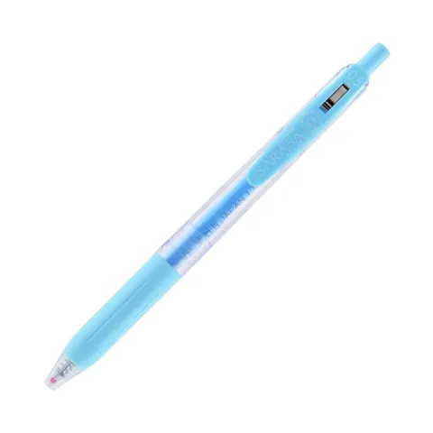 Zebra Gel roller Sarasa Clip Milk, retractabil, 0.5 mm, albastru lapte