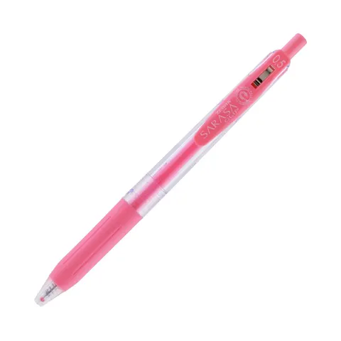 Zebra Gel roller Sarasa Clip Milk, automat, 0.5 mm, roșu lapte