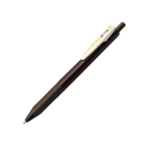 Zebra Gel roller Sarasa Clip Vintage, retractabil, 0.5 mm, maro-gri