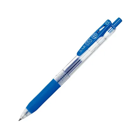 Zebra Gel Roller Sarasa Clip, retractabil, 0.5 mm, albastru cobalt