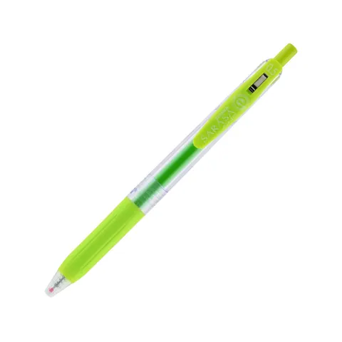 Zebra Roller cu gel Sarasa Clip, retractabil, 0.5 mm, verde deschis