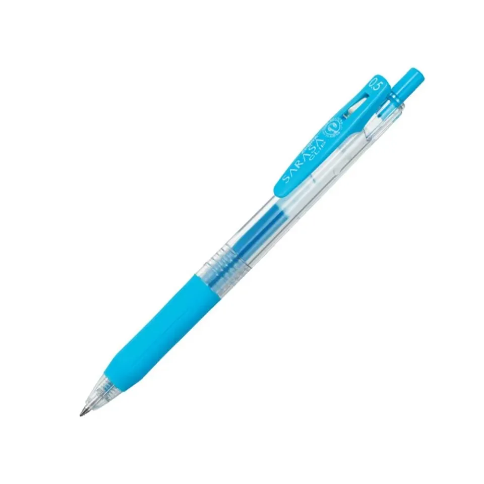 Zebra Gel Roller Sarasa Clip, automat, 0,5 mm, albastru deschis