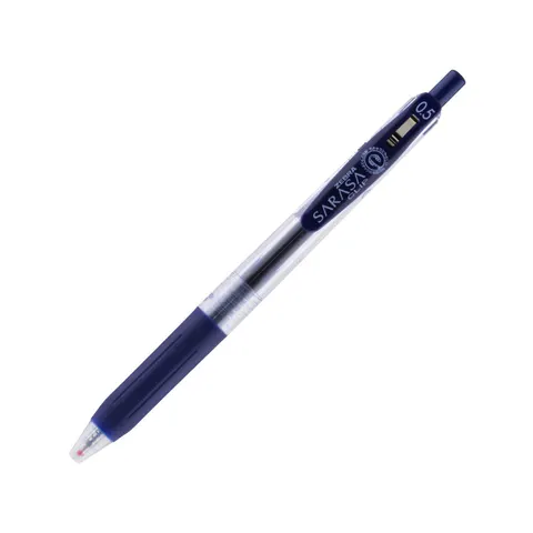Zebra Gel Roller Sarasa Clip, automat, 0.5 mm, albastru-negru