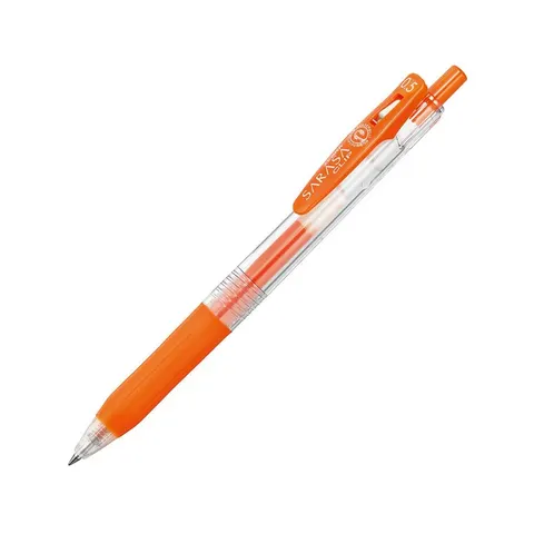 Zebra Gel Roller Sarasa Clip, retractabil, 0,5 mm, roșu-portocaliu