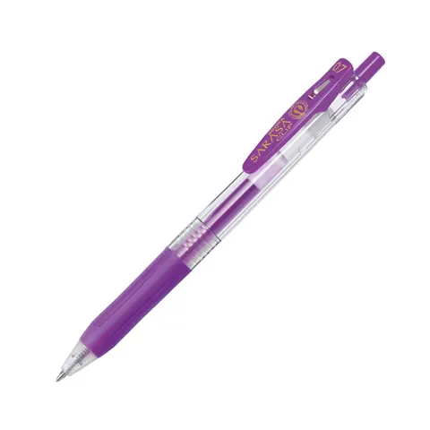 Zebra Gel Roller Sarasa Clip, retractabil, 0.7 mm, violet