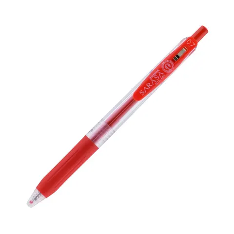 Zebra Gel roller Sarasa Clip, automat, 0.7 mm, roșu