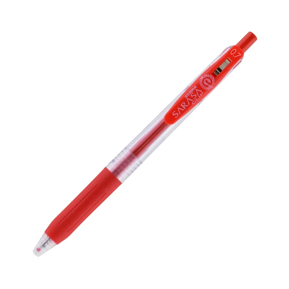 Zebra Gel roller Sarasa Clip, automat, 0.7 mm, roșu