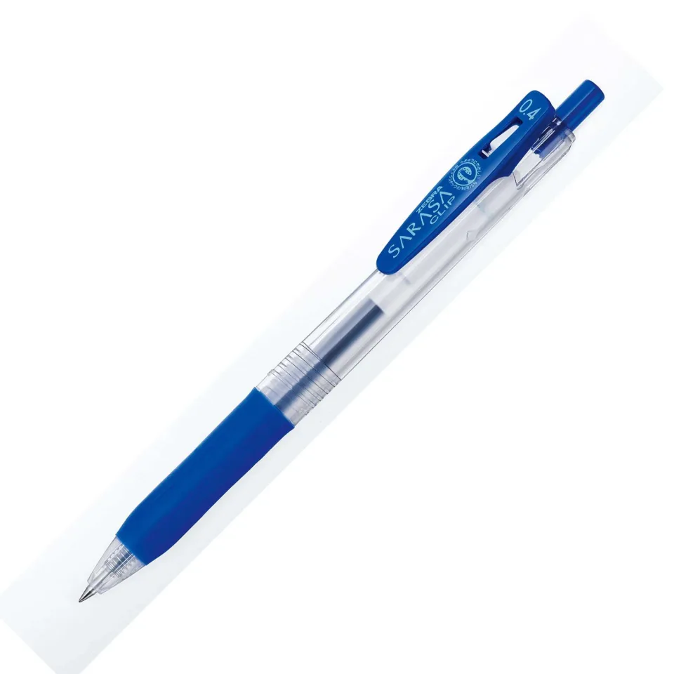 Zebra Gel roller Sarasa Clip, automat, 0.4 mm, albastru