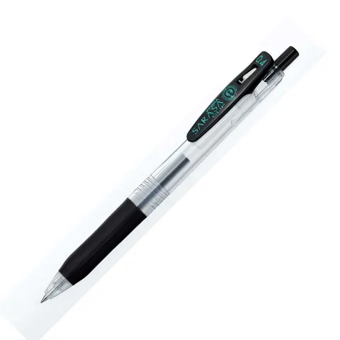Roller cu gel Zebra Sarasa Clip, retractabil, 0.4 mm, negru