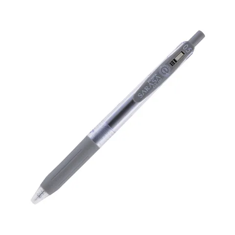 Zebra Gel Roller Sarasa Clip, retractabil, 0.5 mm, gri