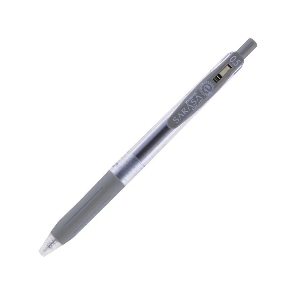 Zebra Gel Roller Sarasa Clip, retractabil, 0.5 mm, gri