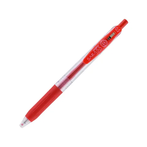 Roller cu gel Zebra Sarasa Clip, 0.5 mm, roșu