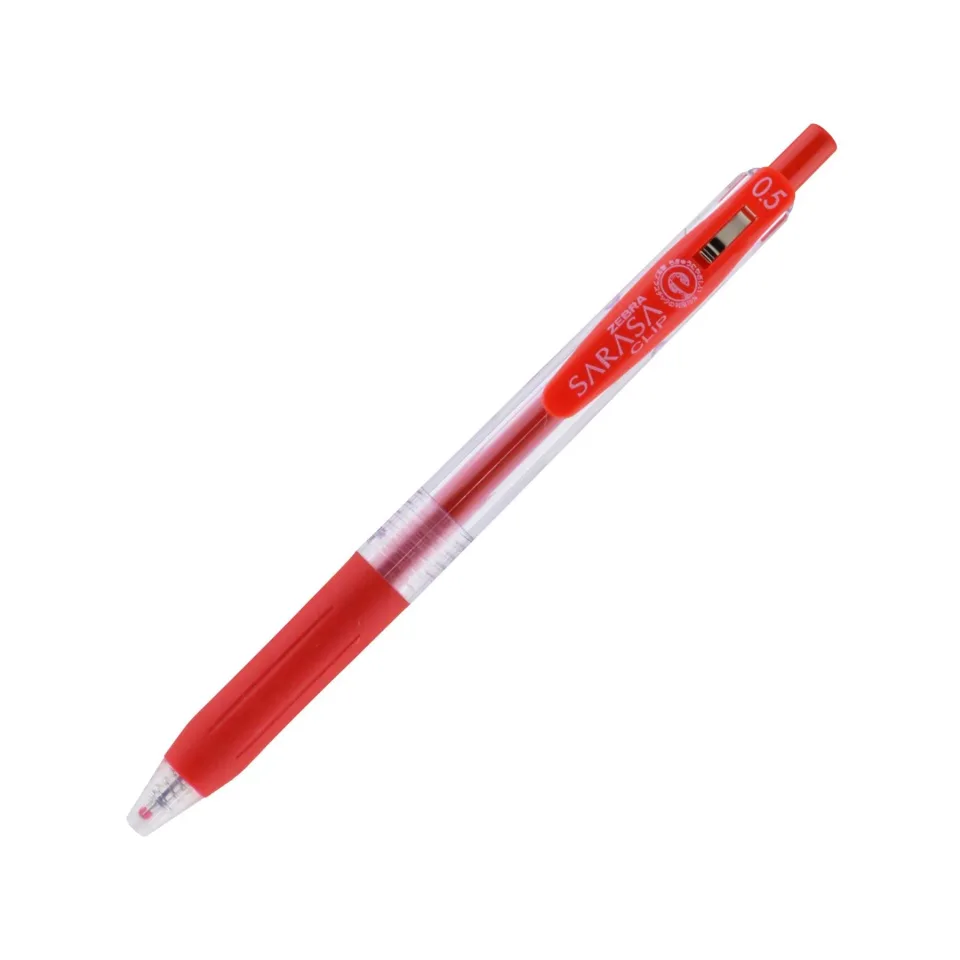 Roller cu gel Zebra Sarasa Clip, 0.5 mm, roșu