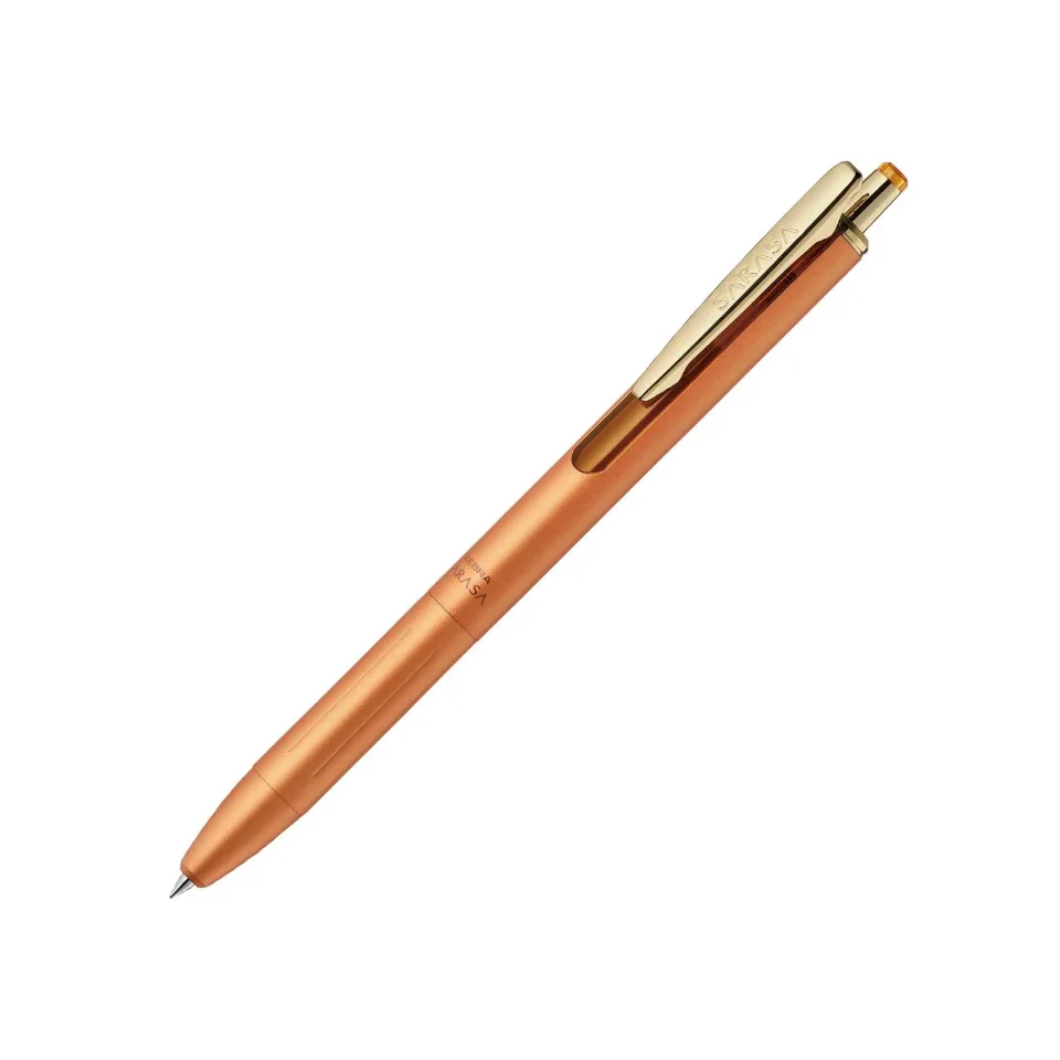 Gel roller Zebra Sarasa Grand, automat, 0.5 mm, galben auriu
