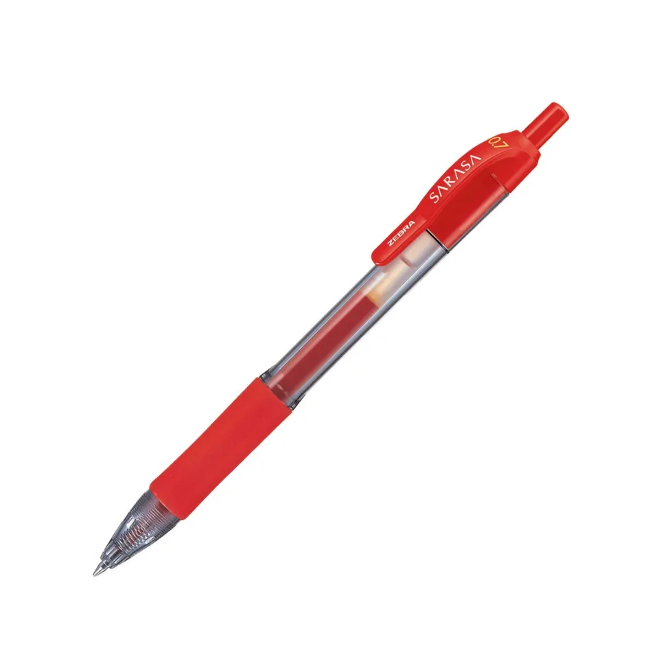 Zebra Gel roller Sarasa Dry X20, retractabil, 0,7 mm, roșu