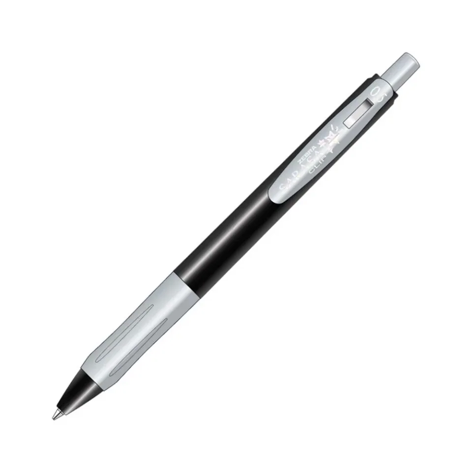 Zebra Roller cu gel Sarasa Clip Decoshine, 0.5 mm, argintiu