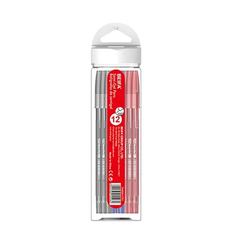 Beifa Gel roller TA600A-V701, 0.7 mm, 3 culori x 4 buc