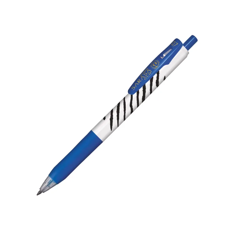 Zebra Gel roller Sarasa Clip Stripes, 0.7 mm, albastru