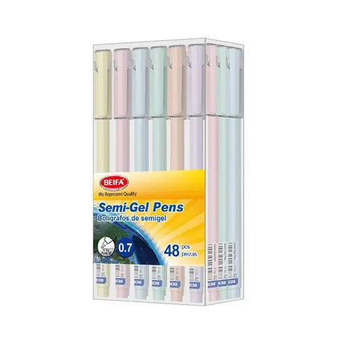 Beifa Roller cu gel TA602-48V, 0.7 mm, cerneală albastră, asortat