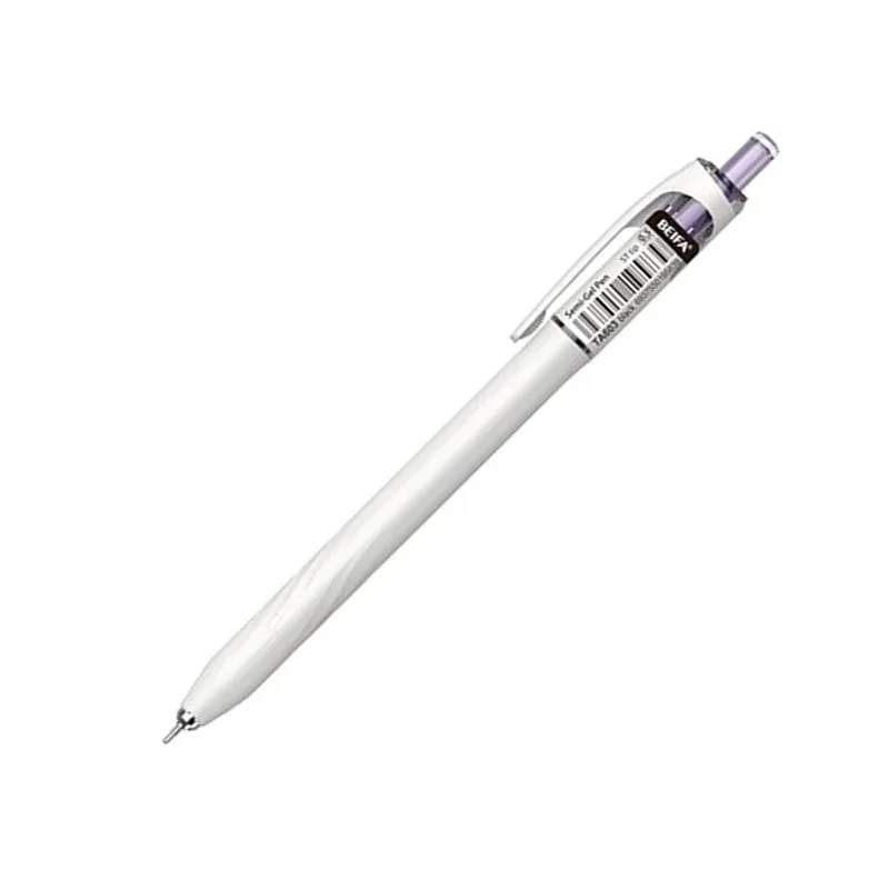Gel roller Beifa TA603-12B2, 0.7 mm, cerneală albastră, culori diverse