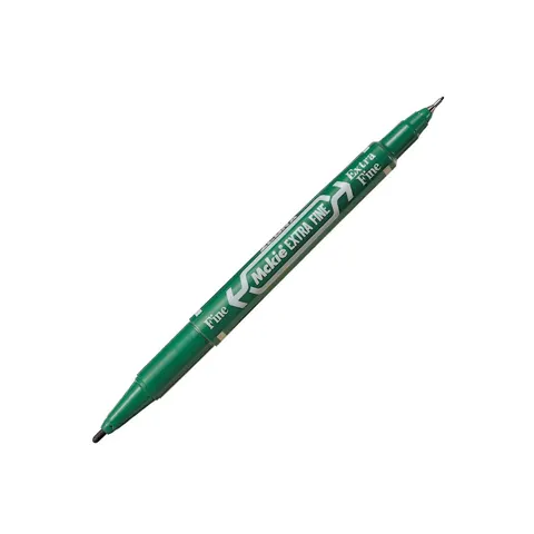 Zebra Fineliner Mckie Extra Fine, permanent, dual, 0.5-1 mm, verde