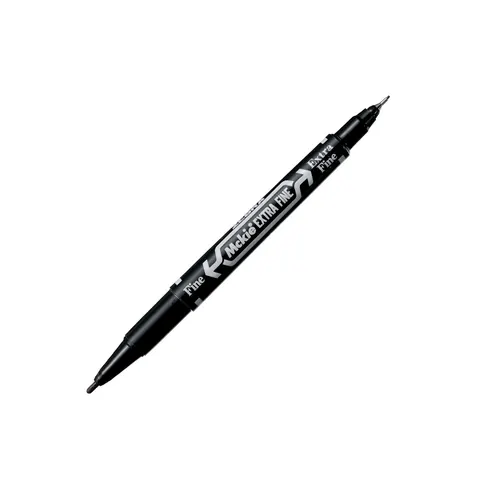 Zebra Fineliner Mckie Extra Fine, permanent, dual, 0.5-1 mm, negru
