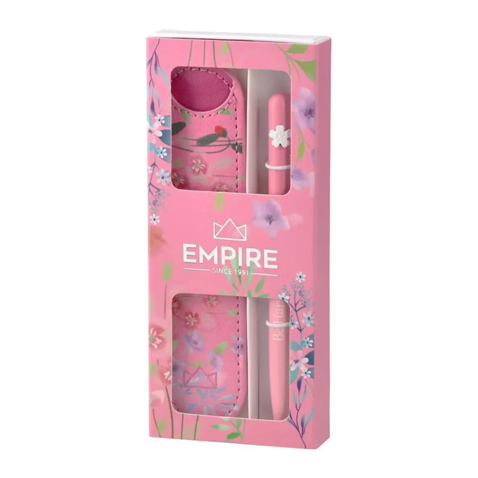 Set stilou și etui Empire Burgeon, roz