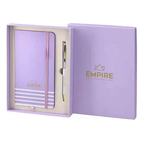 Set caiet și pix Empire Meave, mov