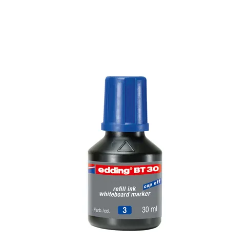 Edding Rezervă de cerneală BT30, pentru marker de tablă albă, 30 ml, albastru