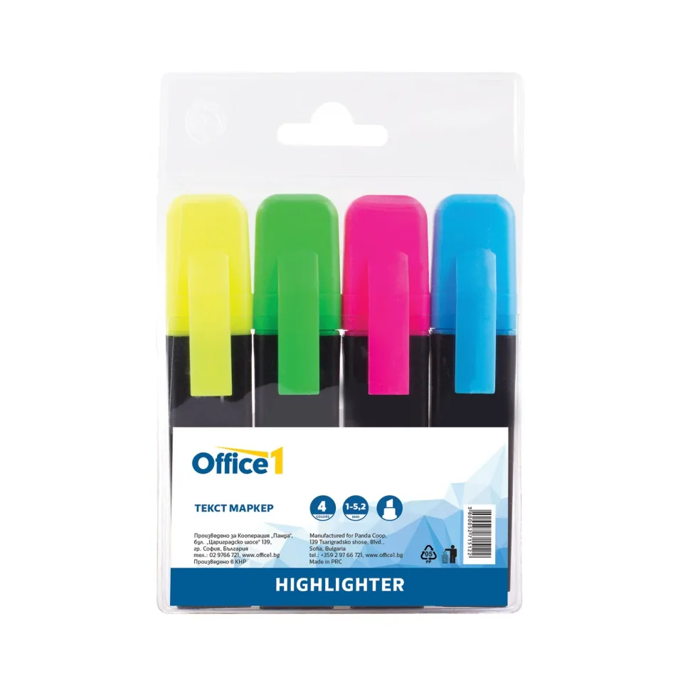 Office 1 Marker text, 4 culori
