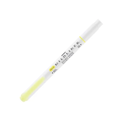Zebra Textmarker Mildliner Fluorescent, cu vârf dublu, galben