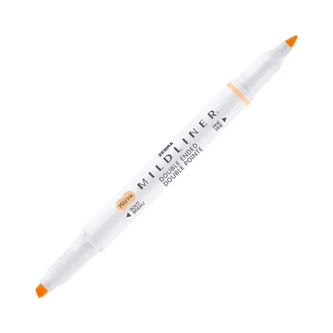 Zebra Highlighter Mildliner fluorescent, cu două vârfuri, portocaliu