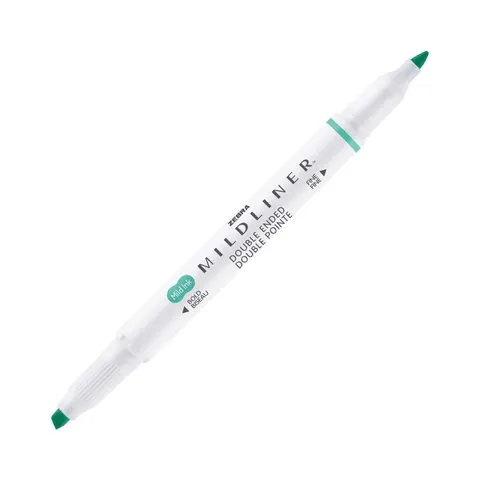 Zebra Textmarker Mildliner Fluorescent, cu vârf dublu, albastru-verde