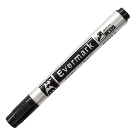 Marker permanent Beifa A+, rotund, negru