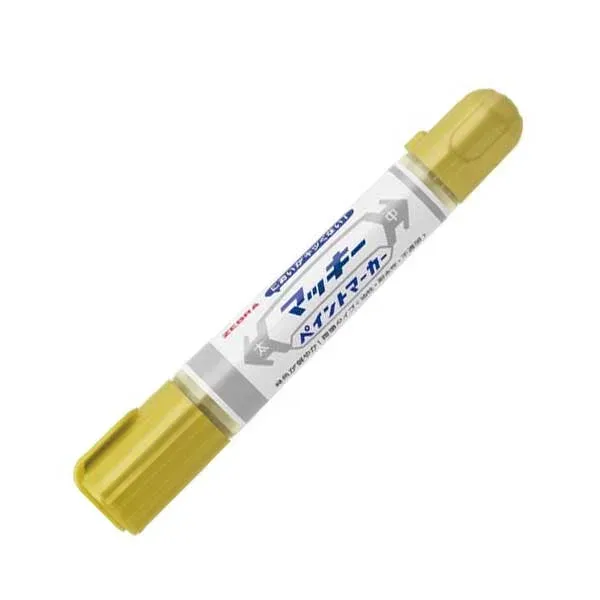 Marker permanent Zebra Mckie Extra Bold, dublu, 2–8 mm, auriu