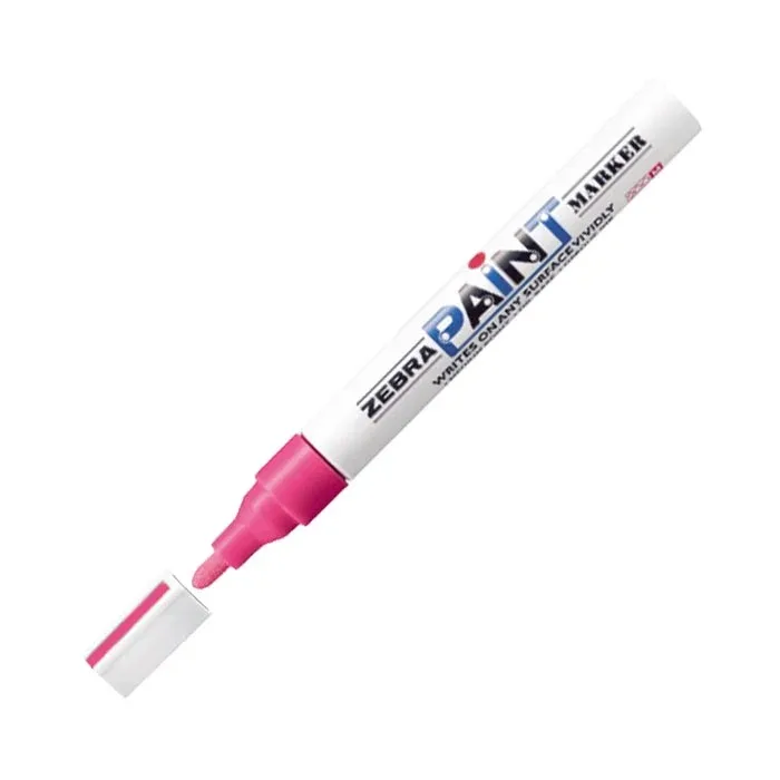 Marker permanent Zebra Paint Marker, 3.0 mm, roz