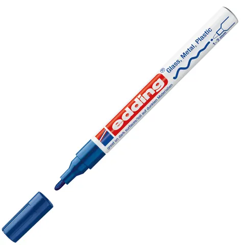 Edding Permanent Marker 751, albastru
