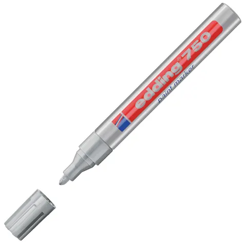 Marker permanent Edding 750, argintiu