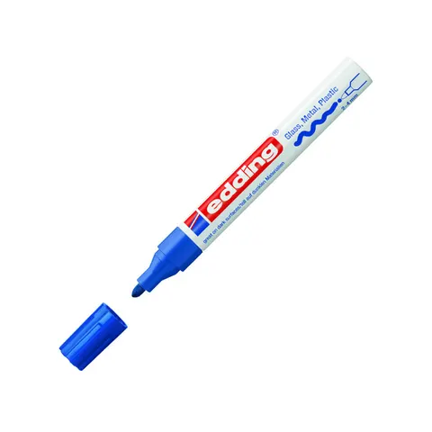 Edding Marker permanent 750, culoare albastru